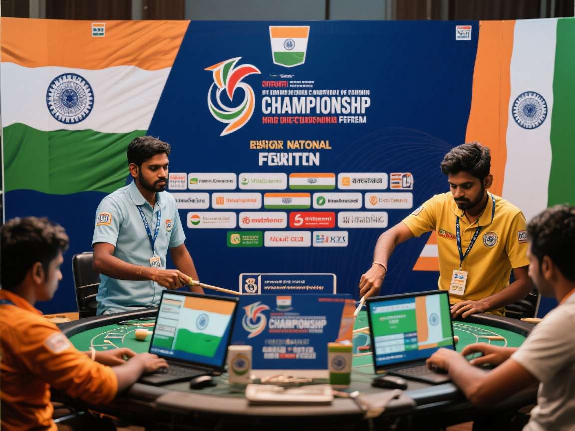 Indian Ping Pong Legends National Championship Indian Ping Pong Legends National Championship trophy and top players on podium
